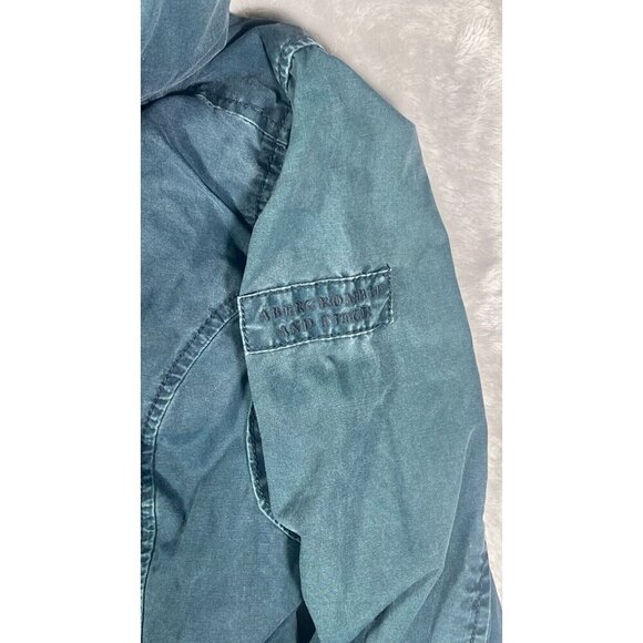 Abercrombie & Fitch Women’s Military Utility Jacket – Hooded, Size Medium Irreg - Picture 10 of 16